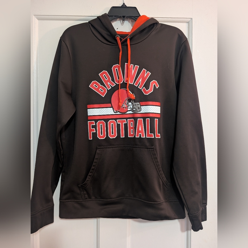 NFL Team Apparel Browns Football Sweatshirt Size Medium